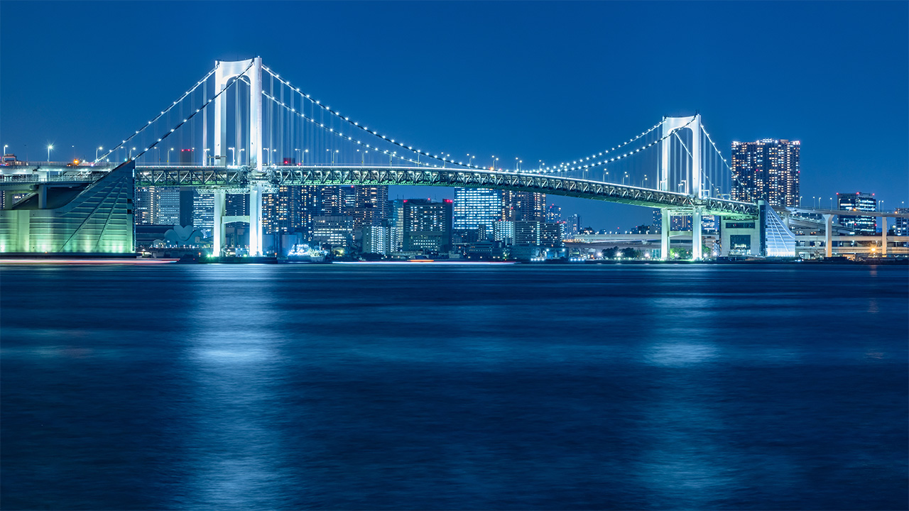 日本橋ナイトクルーズの「隅田川下流、月島＆東京港コース」イメージ画像